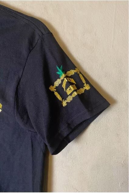 FILA T shirt grafica DR. DRE The Chronic anni 90 HIP HOP DEATH ROW Records con glitter nuova con etichette