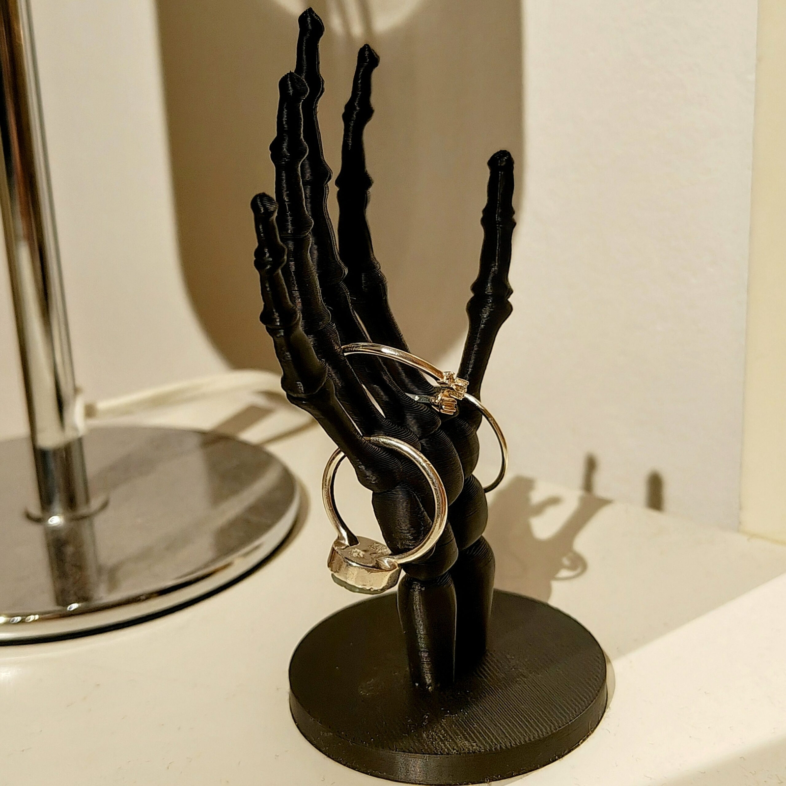 3D Printed Skeleton Hand Ring Holder | Gothic Decor | eBay UK