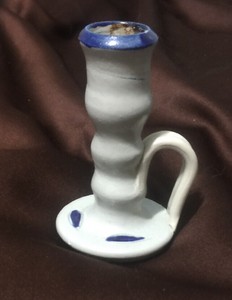 Williamsburg Pottery Candle Holder Virginia Vintage Ebay