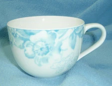 Villeroy Boch BLUE FLOREANA Teacup Flat Cup Premium Porcelain HTF Retired MINT 