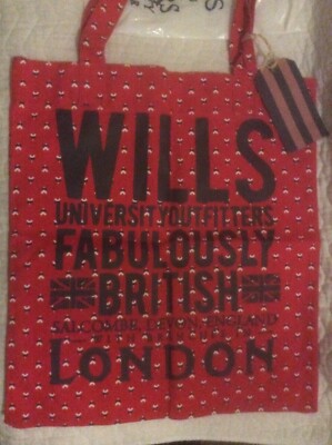 JACK WILLS BRIGHTWELL COTTON TOTE BAG NEW UK