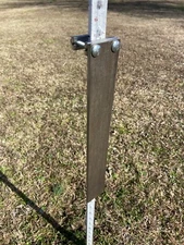 3"x20" 3/8" AR500 Steel T-Post Protector Plate for Shooting Target Stands - 1pc
