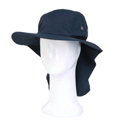 Cotton Foldable Lightweight Outdoor Fishing Hunting Safari Sun Hat w/ Back Flap - Picture 10 of 17