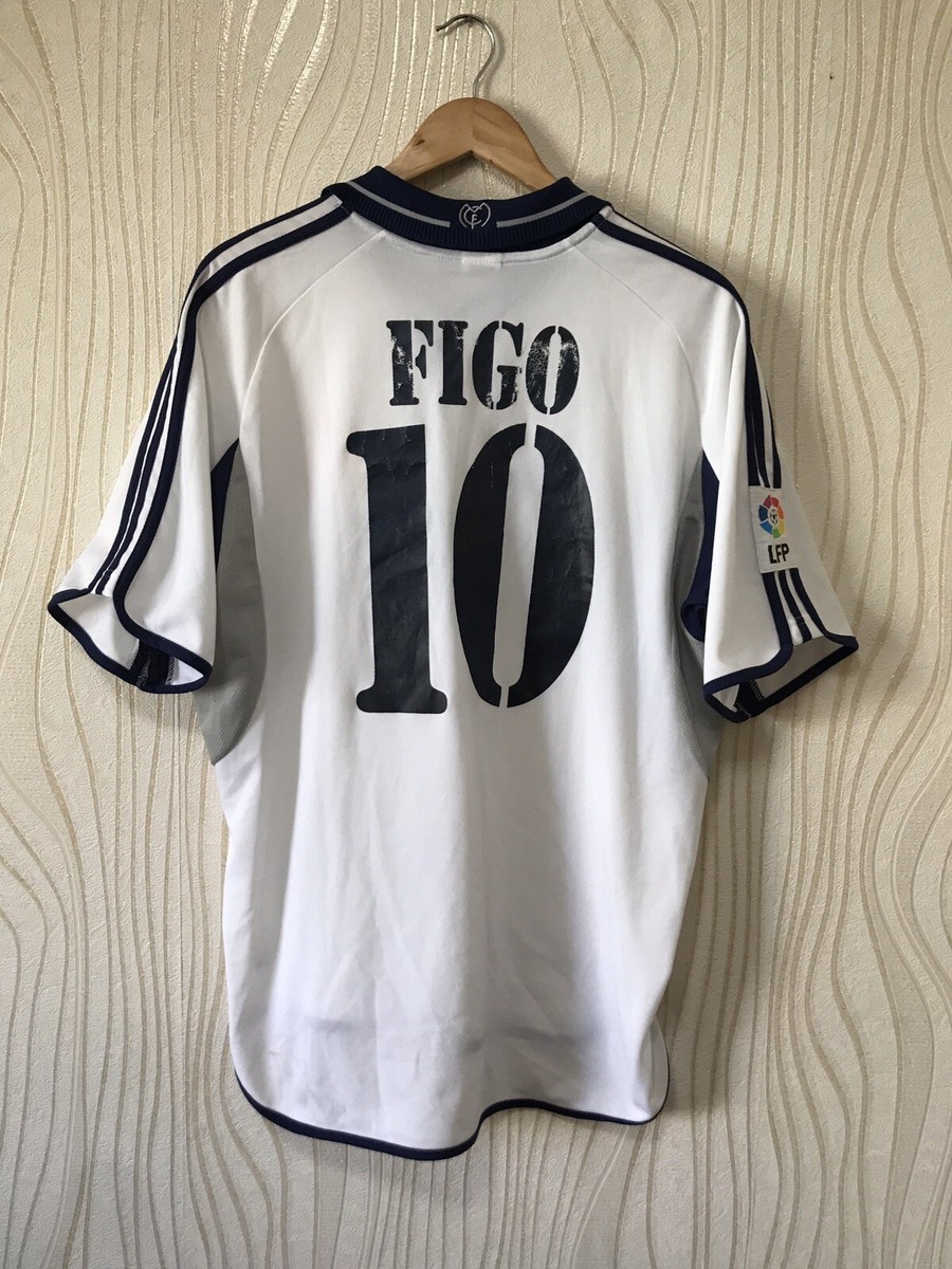adidas Real Madrid Figo 10 シャツ 2001 Real Madrid Home Shirt Figo #10 (XXL)