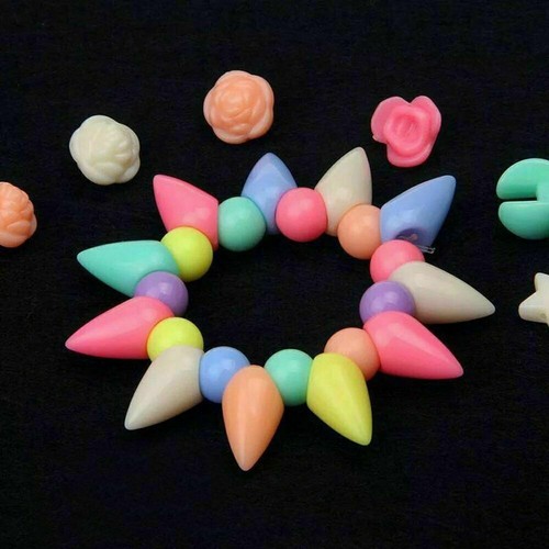 Jewellery Making Kit Beads Necklace Bracelets Charms Pendant DIY Craft Kids Gift - Picture 7 of 8