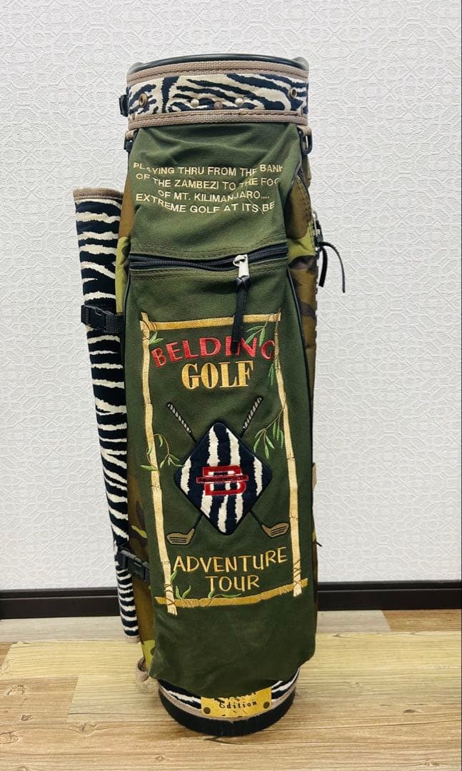 Belding Adventure Tour Retro Vintage cart bag golf caddy bag rare
