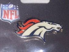 DENVER BRONCOS LOGO PIN BRAND NEW SEALED OFFICIAL NFL PRODUCT