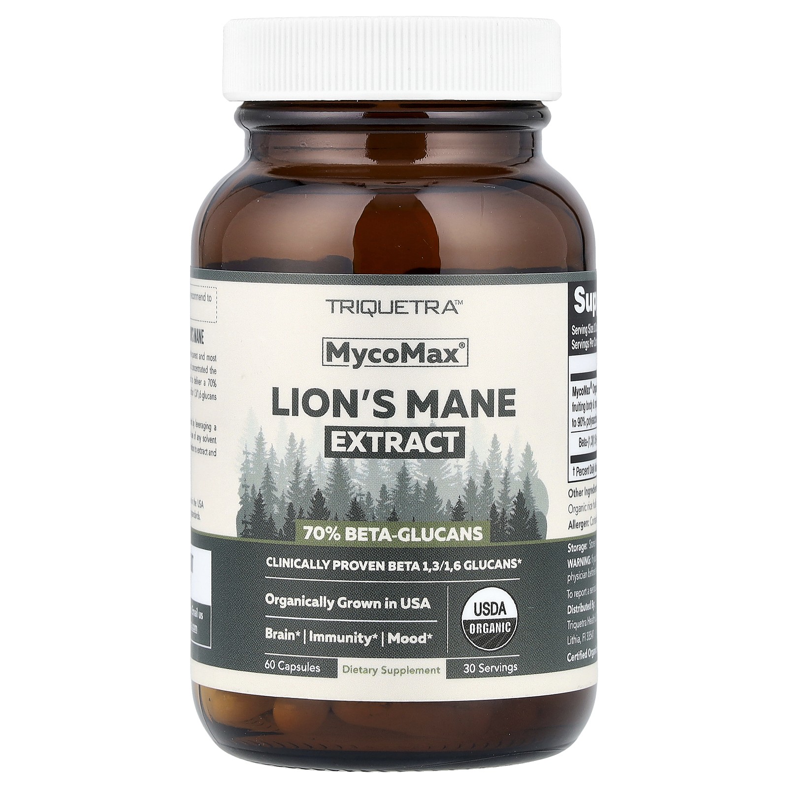 MycoMax®, Lion's Mane Extract, Maximum Strength , 60 Capsules (250 mg per