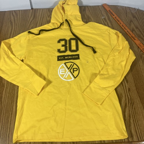 Express Hoodie Mens SmallYellow 30 EXP Graphic Lightweight Jersey Pullover Shirt