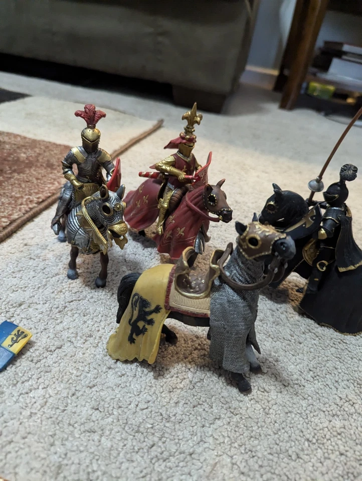 Caballeros y caballos blindados mixtos Schleich con lanza 2003 ver fotos Foto 2 de 4