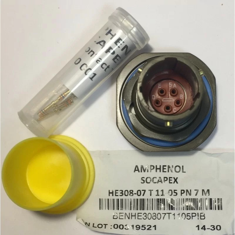 Connecteur MIL HE308-07T11-05PN7M Souriau pour exigences militaires