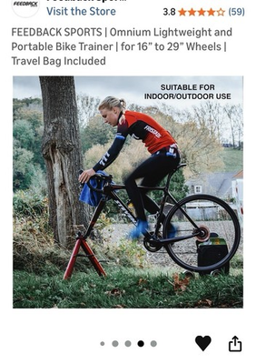 #ad #ad Feedback Sports Omnium Portable Bike Trainer Zero Resistance 16 29quot; w Bag $225.00