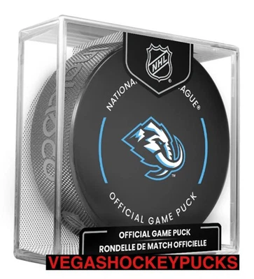INGLASCO 2025-26 UTAH MAMMOTH NHL OFFICIAL GAME PUCK **NOW IN STOCK!**