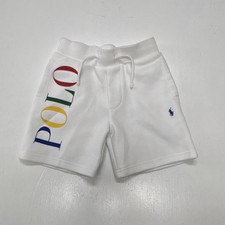 Polo Ralph Lauren White Drawstring Shorts child Size 5 Adjustable Waist Casual