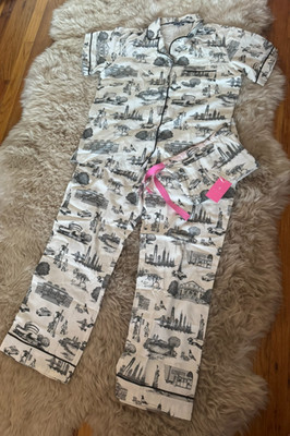 Katie Kime New York Toile Pajama Pants Set (NWT) Size XL