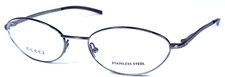 GUCCI GG2702 MQ4 NOS Italy Silver Vintage Eyeglasses Frame 52-17-130
