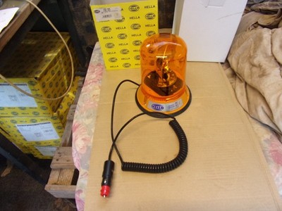 MAGNETISCHE RUNDUMLEUCHTE RÜCKGEWINNUNG GELB LICHT H1 GLÜHBIRNE HELLA 2RL 502 LOO 021