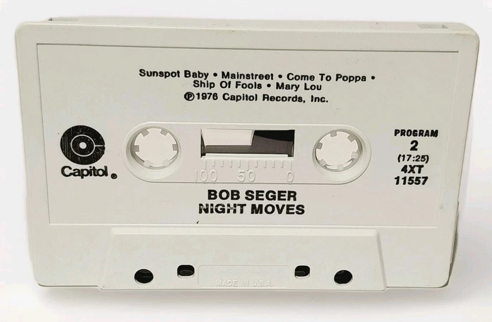 LOT 2 BOB SEGER THE SILVER BULLET BAND NIGHT MOVES LIVE BULLET CASSETTE TAPE - Image 3 of 4