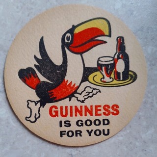 Guinness Is Good For You 1963 Vintage Beer Mat
