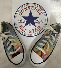 CONVERSE Chuck Taylor All Star Rainbow Tye-Dye Low- Sneakers Kids Size 12-Bin153