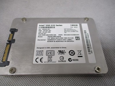 FESTPLATTE INTEL SSD 535 SERIES SSDSC2BW180H6 180GB MLC SATA III 2.5'' 