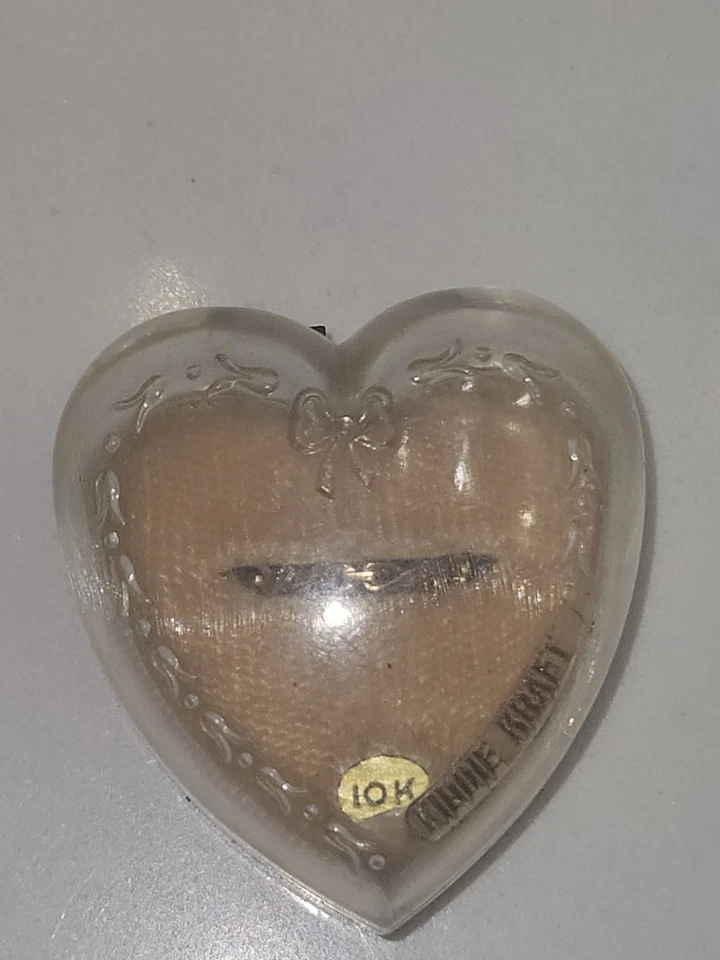 Anillo de bebé Kiddie Kraft vintage de oro amarillo de 10k. Niño Talla 1 Foto 2 de 4