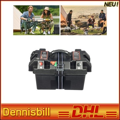 Batteriebox Power Center Batteriekasten Anzeige Anschlüsse Batterie Box Boot DHL
