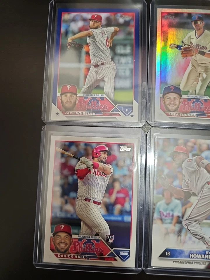 Lot Of 8 Philadelphia Phillies Zack Wheeler Trea Turner ... - Image 2 of 4