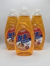 3X Brillo Basics Dishwashing Detergent - Orange Blast Scent - 24oz - 3 Pack    
