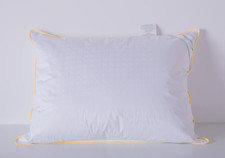 Goose down Feather Soft Pillows Queen Size One Pillow 100 Cotton Supportive