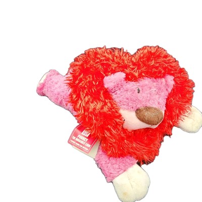 Hallmark Purrcy The Huggable Lion Plush Pink Red Mane Sound Motion Vibrates NWT