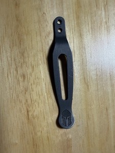 HINDERER /STEELFLAME DEEP LASER ENGRAVED SPARTAN WORKING FINISH Pocket Clip Used
