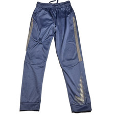 Nike Fleece Jogger Pants Boys XL Blue Standard Fit Logo on calf Sweatpants