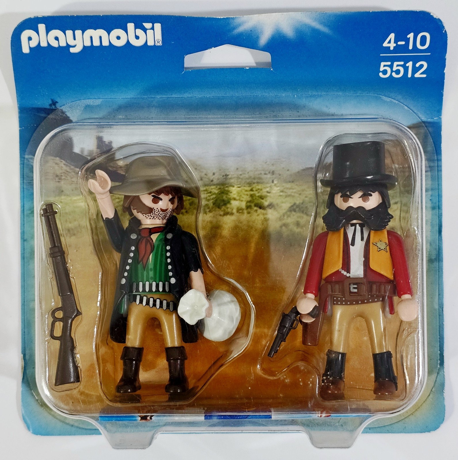 Playmobil WESTERN Duo Pack 5512 SHERIFF & BANDIT New! Deputy Marshal & Outlaw