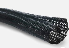 Techflex 1" Braided Cable Sleeving Wrap, Split tube , BLACK , 100  Box New
