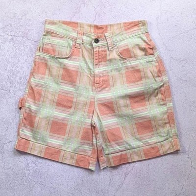 Kickers Women s Shorts W28 Check Plaid Y2K UK 8 10