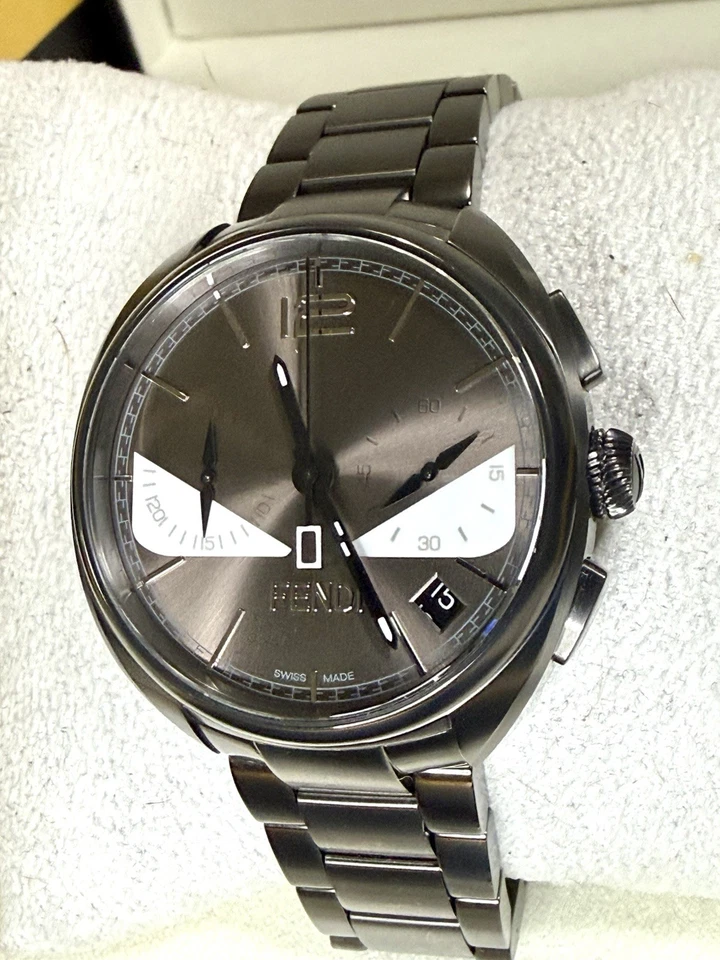FENDI Momento Bugs Chrono Date Designer Mens Watch - Image 3 of 4
