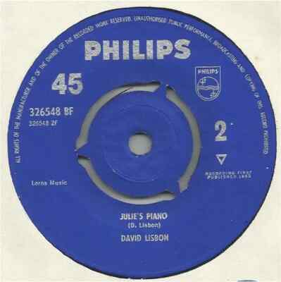 David Lisbon Ton Up Vinyl Single 7inch Philips