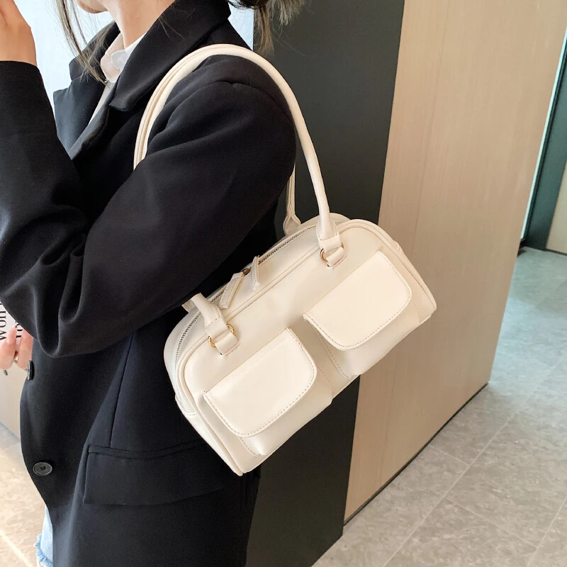 Shoulder Bags Women Brand Tote Bag Handbag Bag Casual Double Pocket Hand Bag-image