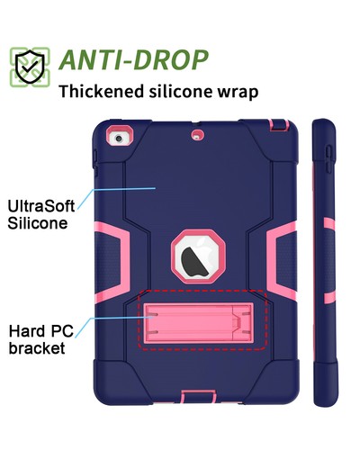 For iPad 6th/5th Generation 9.7 Inch Case Shockproof Heavy Duty Hard Stand Cover - Picture 26 of 26