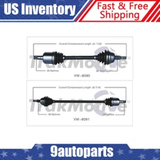 Fits 2003-2005 VW Beetle 1.8L 2.0L Automatic Front Left & Right CV Axle Shaft