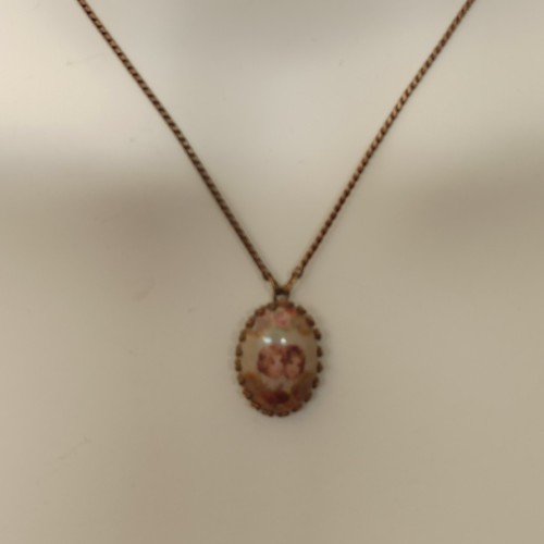 Michal Negrin Necklace Angel Victorian Cabochon Romantic Retro Shabby Chic Gift - Picture 15 of 18
