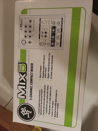 Mackie Mix5 5-Channel Compact Live Studio Mixer