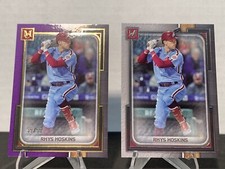2023 Topps Museum Collection RHYS HOSKINS Amethyst /99 and Base Card LOT of 2