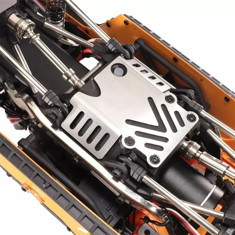 Stainless Steel Chassis Armor Protector Skid Plate for MJX 1/12 H12Y H12+ RC Car - Image 3 of 4