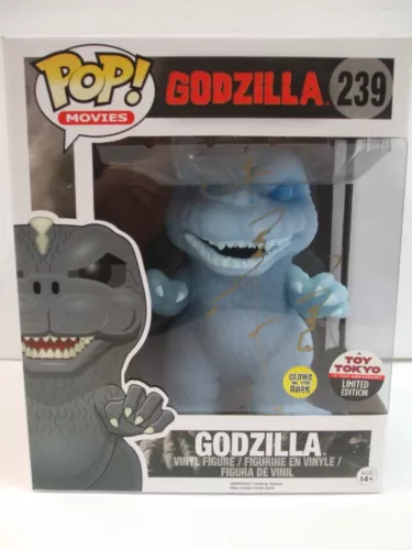 Funko Pop! Movies: Godzilla #239 - GLOW NYCC Toy Tokyo with Three Signatures