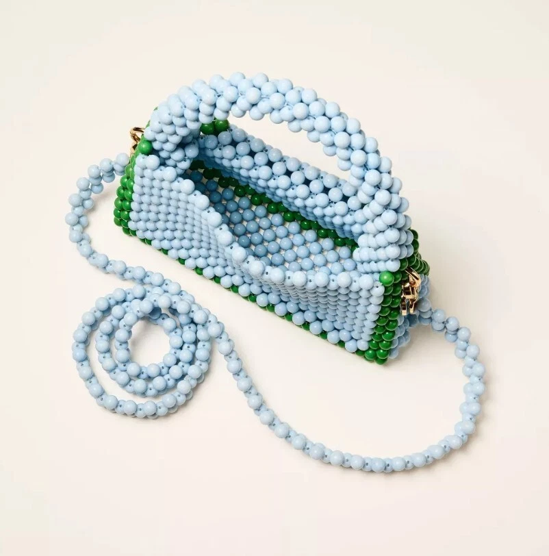 Borsa a tracolla Colorblock con perline kate spade new york x Target blu verde