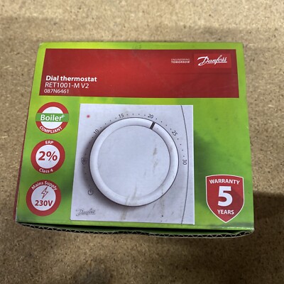 Danfoss RET1001-M V2 Wählscheibe elektronisches Raumthermostat 230V 087N6461