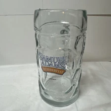 Samuel Adams Oktoberfest Glass Beer Mug Dimpled Stein - 0.5L  Oktoberfest