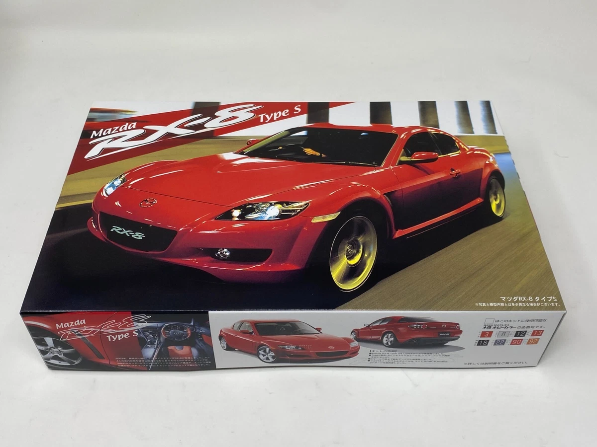 1/24スケール、Mazda RX-8 Type S Fujimi 1/24 Mazda RX-8 Type S (GT & W-Wing) Plastic Model